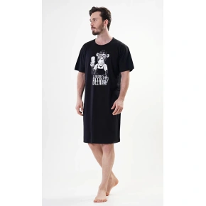 Pánská noční košile s krátkým rukávem Opice - Vienetta