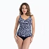 Horní díl plavek Tankini 8474-1 Malaika modro-bílý - Anita Classix