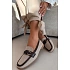 Dámské mokasíny Loafersy H8-515 hnědo-bežové -  Evelora