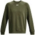 Pánská mikina Under Armour Rival Fleece Crew, khaki, 1379755, 390