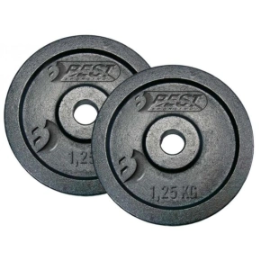 ČERNÁ KULATÁ VÁHA 2x1,25 KG BEST SPORTING fi 30mm ČERNÁ KULATÁ VÁHA 2x1,25 KG BEST SPORTING fi 30mm