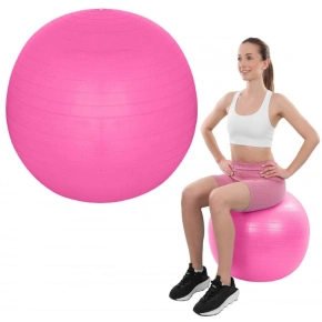 GYMNASTICKÝ MÍČ PRO FITNESS 65CM PROTI PRASKNUTÍ RŮŽOVÝ GYMNASTICKÝ MÍČ PRO FITNESS 65CM PROTI PRASKNUTÍ RŮŽOVÝ