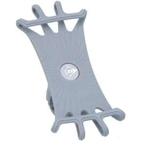 DUNLOP SILIKONOVÝ DRŽÁK TELEFONU NA KOLO OTOČNÝ O 360 STUPŇŮ ŠEDÝ