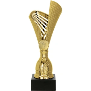 Zlatý plastový pohár