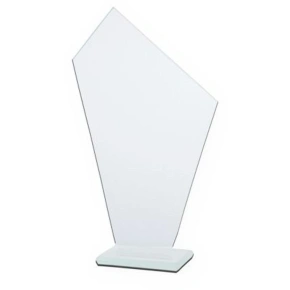 Skleněná trofej s matným podstavcem Skleněná trofej s matným podstavcem