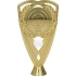 Zlatá plastová figurka s místem pro emblém