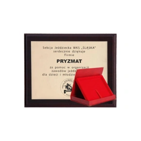 Plastový podklad s laminátovým gravírováním + pouzdro 305x245 mm