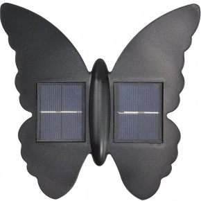 SOLÁRNÍ NÁSTĚNNÁ LAMPA BUTTERFLY 2LED