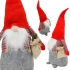 DEKORATIVNÍ SANTA CLAUS 50CM CHLAPEC S PYTLEM A JEŘABINOU