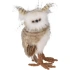 DEKORATIVNÍ STOJÍCÍ SOVA PRAVÁ 17CM HNĚDÁ