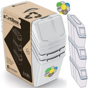 Odpadkové koše 20 l SORTIBOX SET3 SEPARATE Dětské