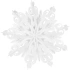 PAPÍROVÁ DEKORACE SNOWflAKE 64 CM BÍLÁ