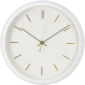 Nástěnné hodiny PP 30x4,5 cm BÍLÉ
