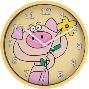 KIDS WALL CLOCK 22,5 CM Piggy dětské