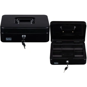 KOVOVÁ KAZETA NA DOKUMENTY 25x8,5x18 cm BLACK + DECKER