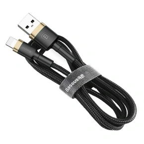 BASEUS USB/LIGHTNING KABEL CAFULE 2.4A 1M ZLATÝ/ČERNÝ