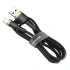 BASEUS USB/LIGHTNING KABEL CAFULE 2.4A 1M ZLATÝ/ČERNÝ