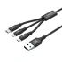 UNITEK USB 3V1NABÍJECÍ KABEL (C,LIGHTNING,MUSB)