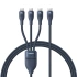 Baseus Flash Series 3 100W kabel 1,5 m (modrý)