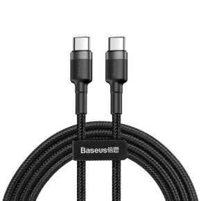 Kabel Baseus CATKLF-GG1 (USB typ C M - USB typ C M; 1m; barva šedočerná)