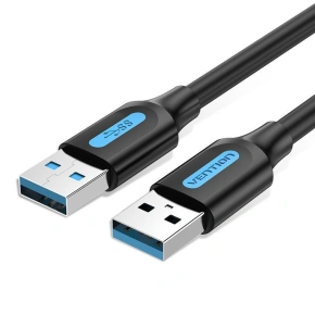 Kabel USB-A na USB-A Vention 0,5 m černý