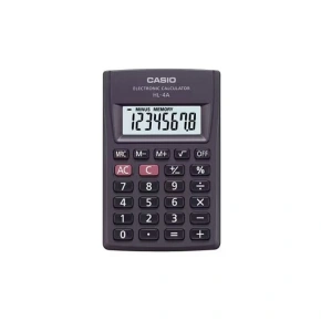 CASIO HL-4A-B 8místná kapesní kalkulačka 56x87mm černá