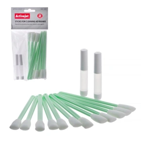 Activejet AOC-303 Bavlněné tyčinky na čištění klávesnice, 12 ks v balení.