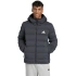 Pánská péřová bunda adidas Helionic Climawarm Stretch Hooded Jacket Black JN2114 pánské oblečení