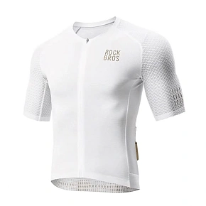 Rockbros YDDX011 Cyklistický dres Diamond s krátkým rukávem - velikost XXS - bílý Rockbros YDDX011 Cyklistický dres Diamond s krátkým rukávem - velikost XXS - bílý