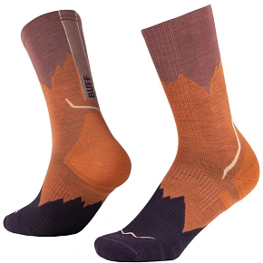 Ponožky BUFF Merino Lightweight Crew 137796221, hnědé, velikost 36–38 Ponožky BUFF Merino Lightweight Crew 137796221, hnědé, velikost 36–38