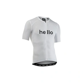 Cyklistické tričko NORTHWAVE Blade Hello Goodbye Jersey S/s, bílé Cyklistické tričko NORTHWAVE Blade Hello Goodbye Jersey S/s, bílé