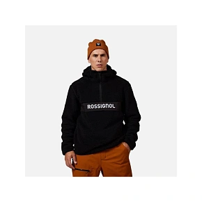 Pánská mikina ROSSIGNOL ALLTRACK ANORAK FLEECE, černá Pánská mikina ROSSIGNOL ALLTRACK ANORAK FLEECE, černá