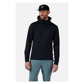 Pánská mikina ROSSIGNOL Mid Layer Thin Fz, černá Pánská mikina ROSSIGNOL Mid Layer Thin Fz, černá