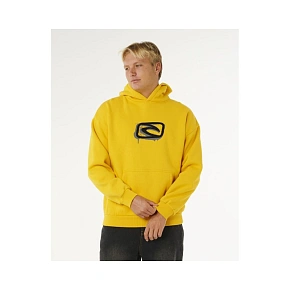 Pánská mikina RIP CURL Medina Inner Visions Hood, žlutá Pánská mikina RIP CURL Medina Inner Visions Hood, žlutá