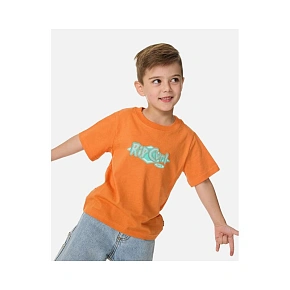 Chlapecké tričko RIP CURL Ride The Wave Logo Tee – Boy, oranžové, dětské Chlapecké tričko RIP CURL Ride The Wave Logo Tee – Boy, oranžové, dětské