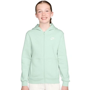 Dětská mikina Nike Sportswear Club Fleece, mátová, FD3004 394 M Dětská mikina Nike Sportswear Club Fleece, mátová, FD3004 394 M