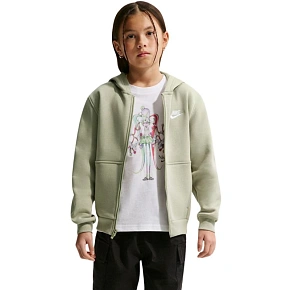 Dětská mikina Nike Sportswear Club Fleece, světle zelená, FD3004 304, velikost M Dětská mikina Nike Sportswear Club Fleece, světle zelená, FD3004 304, velikost M