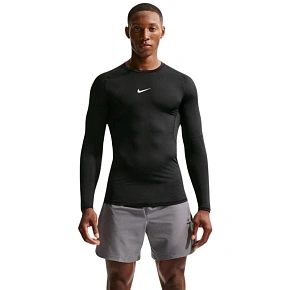 Pánské tričko Nike Dri-Fit Pro s dlouhým rukávem, černé, FB7919 010, velikost XL Pánské tričko Nike Dri-Fit Pro s dlouhým rukávem, černé, FB7919 010, velikost XL