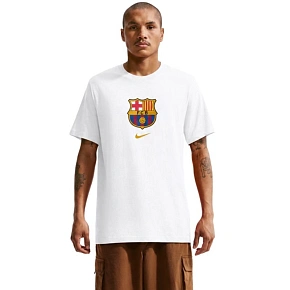 Pánské tričko Nike FC Barcelona, bílé, IM1659, velikost 100 XL Pánské tričko Nike FC Barcelona, bílé, IM1659, velikost 100 XL
