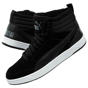 Puma – pánské boty Rebound Street, černé, nad kotníkem, zateplené Puma – pánské boty Rebound Street, černé, nad kotníkem, zateplené