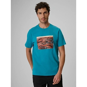 T-shirt regular z nadrukiem męski 4F 4FRSS26TTSHM4238-35S T-shirt regular z nadrukiem męski 4F 4FRSS26TTSHM4238-35S