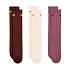 Skarpety Nike Everyday Cushioned Crew 3 pary brązowe, beżowe, różowe SX7664 915