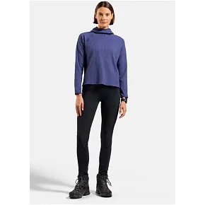 Bluza z kapturem Odlo Mid layer hoody CUBIC niebieska dámské Bluza z kapturem Odlo Mid layer hoody CUBIC niebieska dámské