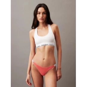 Dámská tanga 000QD5157E TBK korálové - Calvin Klein