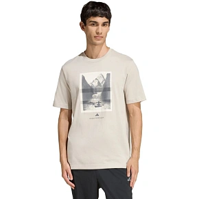 Pánské tričko adidas Outdoor Kayaking Graphic T-shirt beige KB2541 pánské Pánské tričko adidas Outdoor Kayaking Graphic T-shirt beige KB2541 pánské