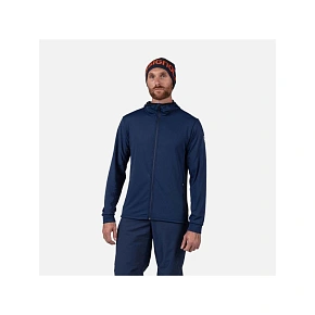 Pánská mikina ROSSIGNOL Mid Layer Thin, tmavě modrá Pánská mikina ROSSIGNOL Mid Layer Thin, tmavě modrá
