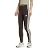 Dámské legíny adidas Essentials 3-Stripes hnědé KS6286