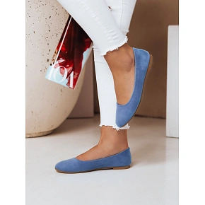 Dámské semišové baleríny  ZY0671 - Seastar