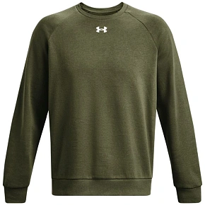 Pánská mikina Under Armour Rival Fleece Crew, khaki, 1379755, 390