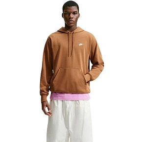 Pánská mikina Nike Club FT PO Hoodie světle hnědá FN3866 270 Pánská mikina Nike Club FT PO Hoodie světle hnědá FN3866 270